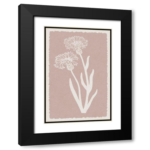 Pastel Florals Black Modern Wood Framed Art Print with Double Matting by Prime, Marcus