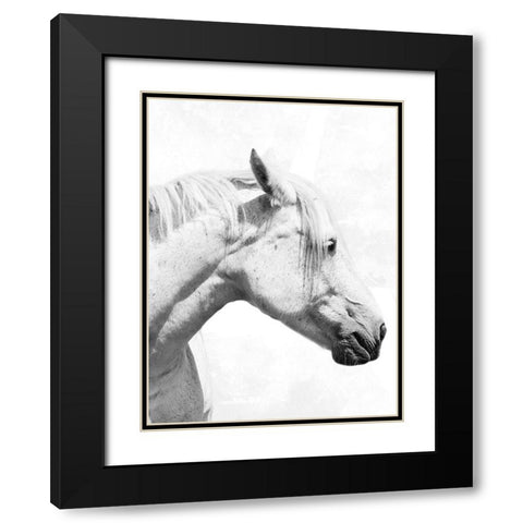Praying Steed 2 Black Modern Wood Framed Art Print with Double Matting by Prime, Marcus