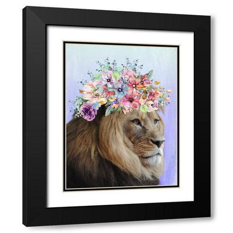 Beautiful King Black Modern Wood Framed Art Print with Double Matting by Prime, Marcus