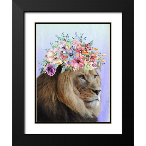 Beautiful King Black Modern Wood Framed Art Print with Double Matting by Prime, Marcus