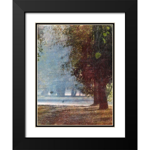 Fall Stroll 1 Black Modern Wood Framed Art Print with Double Matting by Prime, Marcus