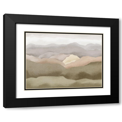 Debriefing Field Black Modern Wood Framed Art Print with Double Matting by Prime, Marcus