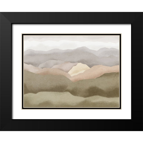 Debriefing Field Black Modern Wood Framed Art Print with Double Matting by Prime, Marcus