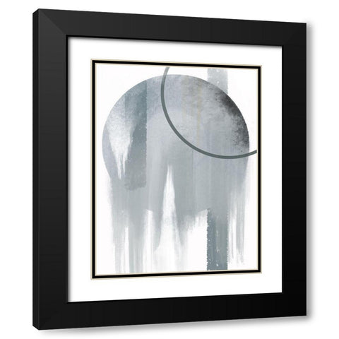 Reflecting Paint 1 Black Modern Wood Framed Art Print with Double Matting by Prime, Marcus
