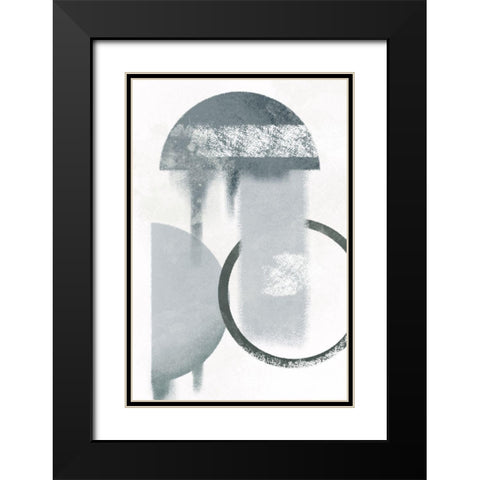 Reflecting Paint 2 Black Modern Wood Framed Art Print with Double Matting by Prime, Marcus