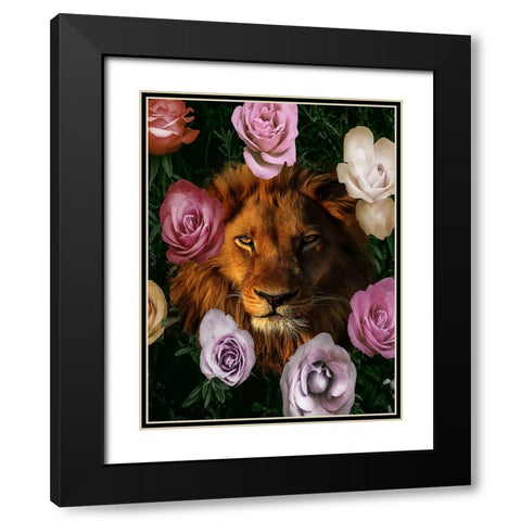Peeking Through Floral Black Modern Wood Framed Art Print with Double Matting by Prime, Marcus