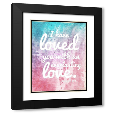 Everlasting Love Black Modern Wood Framed Art Print with Double Matting by Prime, Marcus