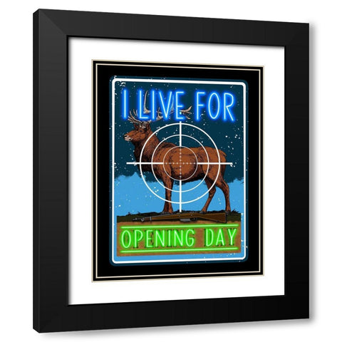 Opening Day 2 Black Modern Wood Framed Art Print with Double Matting by Prime, Marcus