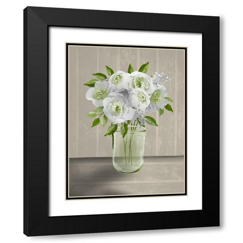 Lovely Bouquet 4 Black Modern Wood Framed Art Print with Double Matting by Prime, Marcus