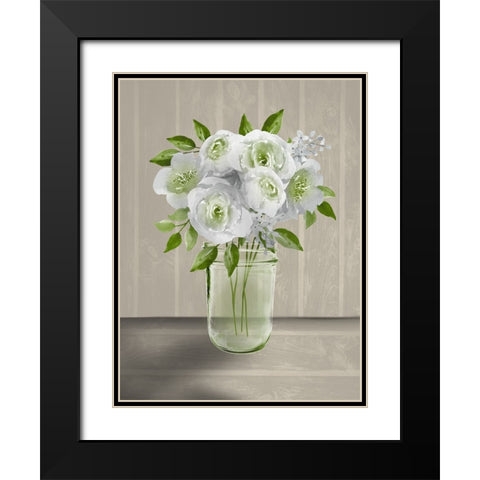 Lovely Bouquet 4 Black Modern Wood Framed Art Print with Double Matting by Prime, Marcus