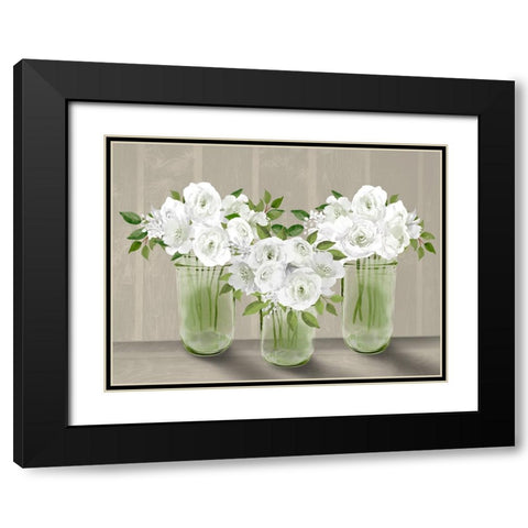 Lovely Bouquet 5 Black Modern Wood Framed Art Print with Double Matting by Prime, Marcus