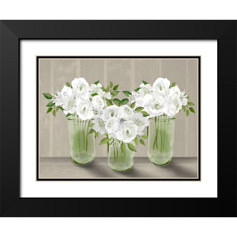 Lovely Bouquet 5 Black Modern Wood Framed Art Print with Double Matting by Prime, Marcus