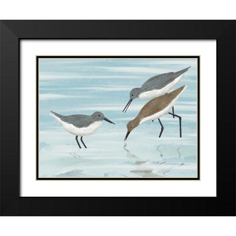 Feasting Friends Black Modern Wood Framed Art Print with Double Matting by Prime, Marcus