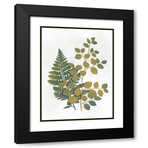 Silhouetted Vegetation 1 Black Modern Wood Framed Art Print with Double Matting by Prime, Marcus