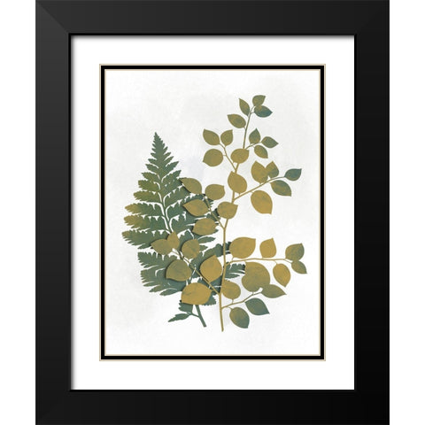 Silhouetted Vegetation 1 Black Modern Wood Framed Art Print with Double Matting by Prime, Marcus