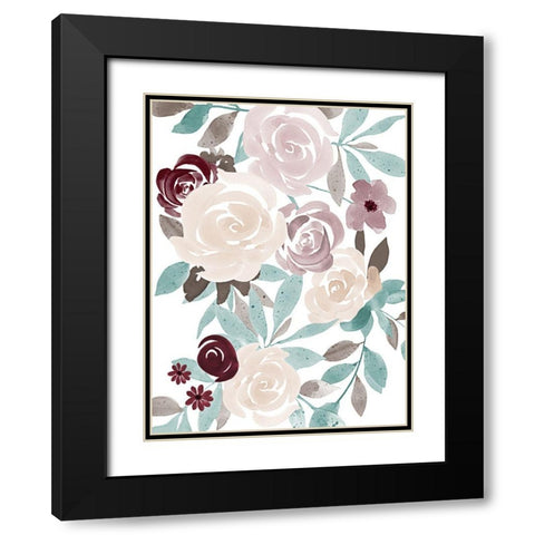 Floral Fall 1 Black Modern Wood Framed Art Print with Double Matting by Prime, Marcus