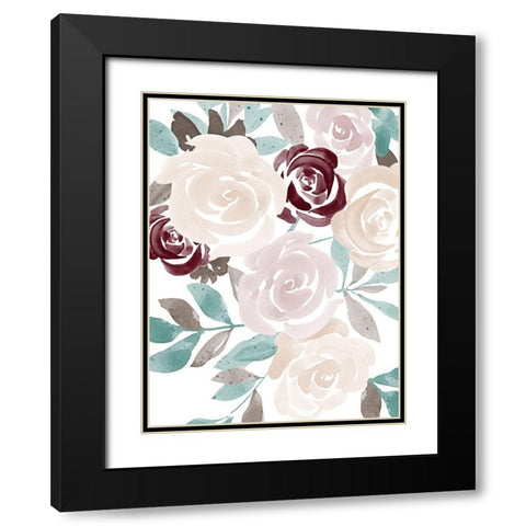 Floral Fall 2 Black Modern Wood Framed Art Print with Double Matting by Prime, Marcus