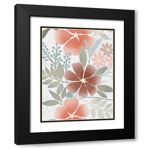 Fall Blossoms 1 Black Modern Wood Framed Art Print with Double Matting by Prime, Marcus