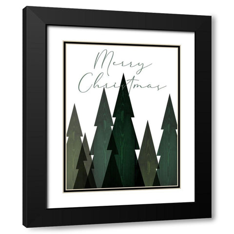 Merry Trees Black Modern Wood Framed Art Print with Double Matting by Prime, Marcus