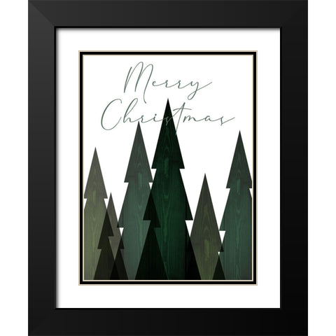Merry Trees Black Modern Wood Framed Art Print with Double Matting by Prime, Marcus