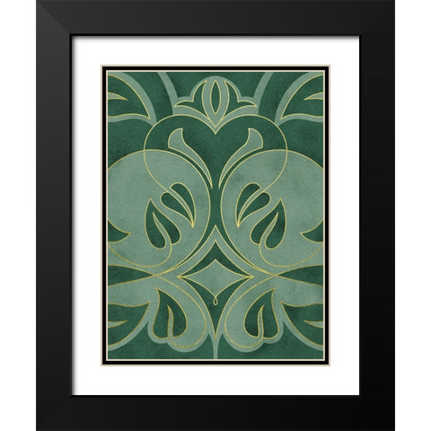 Intertwined Vines 1 Black Modern Wood Framed Art Print with Double Matting by Prime, Marcus