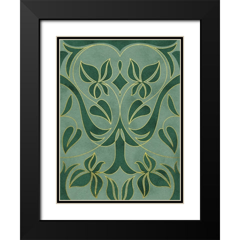 Intertwined Vines 2 Black Modern Wood Framed Art Print with Double Matting by Prime, Marcus