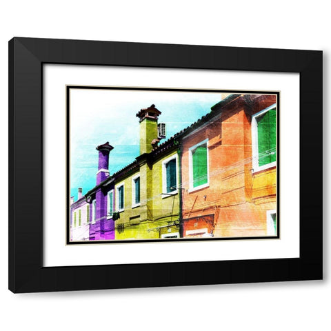 Vibrant Venice Black Modern Wood Framed Art Print with Double Matting by Prime, Marcus