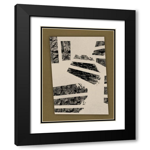 Absentminded Abstraction Black Modern Wood Framed Art Print with Double Matting by Prime, Marcus