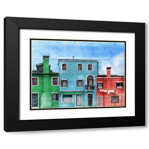 Vibrant Homes 1 Black Modern Wood Framed Art Print with Double Matting by Prime, Marcus