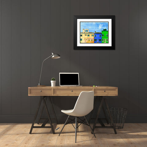 Vibrant Homes 2 Black Modern Wood Framed Art Print with Double Matting by Prime, Marcus