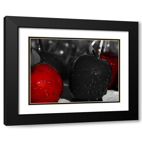 Despicable Apples Black Modern Wood Framed Art Print with Double Matting by Prime, Marcus