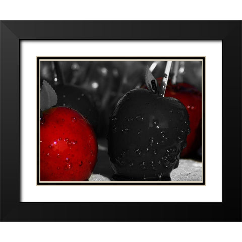 Despicable Apples Black Modern Wood Framed Art Print with Double Matting by Prime, Marcus