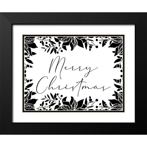 Classic Christmas Black Modern Wood Framed Art Print with Double Matting by Prime, Marcus