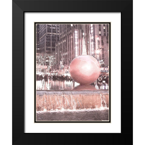 City Holidays Black Modern Wood Framed Art Print with Double Matting by Prime, Marcus
