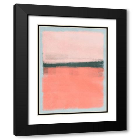 Blush Burst 1 Black Modern Wood Framed Art Print with Double Matting by Prime, Marcus