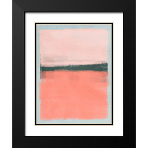 Blush Burst 1 Black Modern Wood Framed Art Print with Double Matting by Prime, Marcus