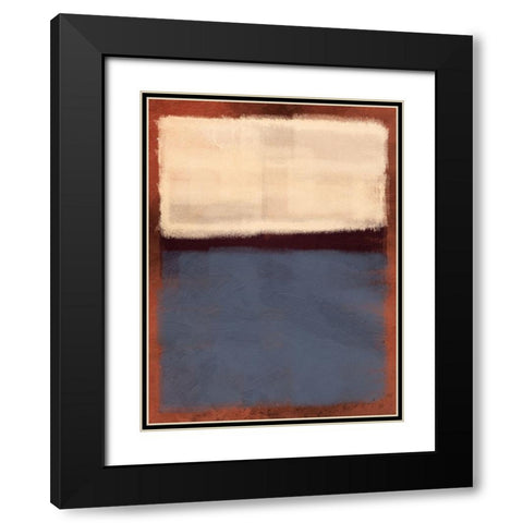 Abstract Burst Black Modern Wood Framed Art Print with Double Matting by Prime, Marcus
