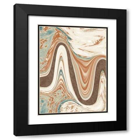 Abstract Modern Views Black Modern Wood Framed Art Print with Double Matting by Prime, Marcus