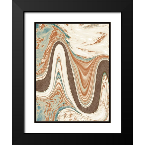 Abstract Modern Views Black Modern Wood Framed Art Print with Double Matting by Prime, Marcus