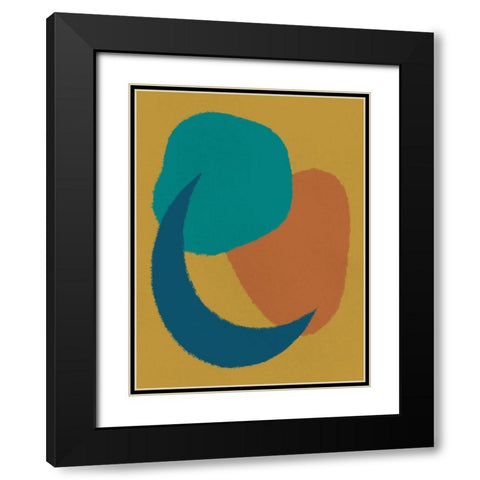 Modern Geometry Black Modern Wood Framed Art Print with Double Matting by Prime, Marcus
