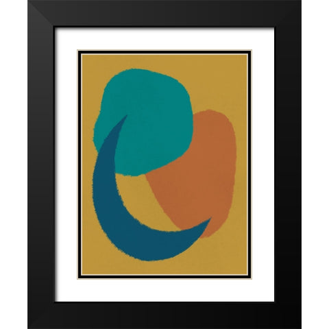 Modern Geometry Black Modern Wood Framed Art Print with Double Matting by Prime, Marcus