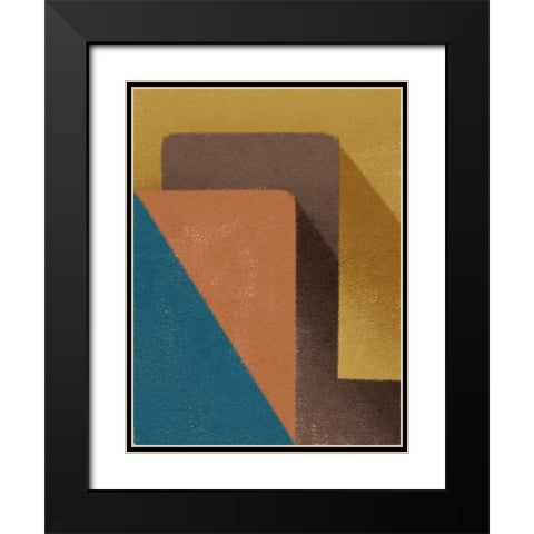 Modern Self Structure Black Modern Wood Framed Art Print with Double Matting by Prime, Marcus