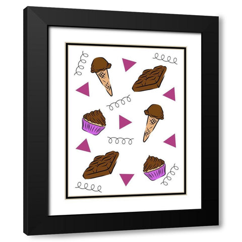 Delightful Feast Black Modern Wood Framed Art Print with Double Matting by Prime, Marcus