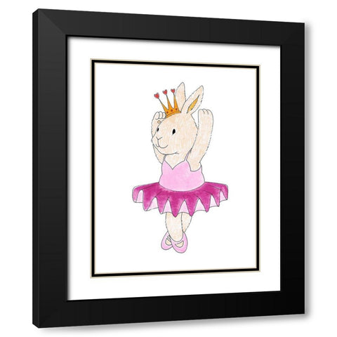 Bunny Princess Black Modern Wood Framed Art Print with Double Matting by Prime, Marcus