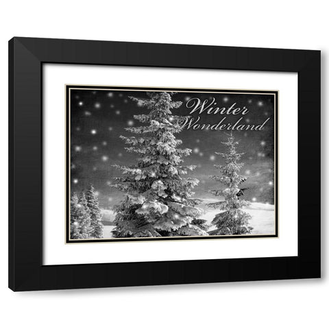 Winter Wonderland 1 Black Modern Wood Framed Art Print with Double Matting by Prime, Marcus