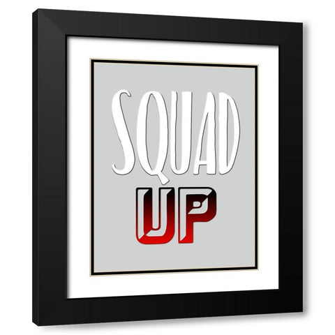 Squad Up Black Modern Wood Framed Art Print with Double Matting by Prime, Marcus
