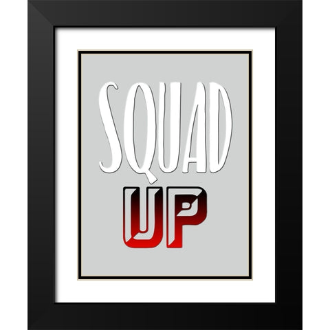 Squad Up Black Modern Wood Framed Art Print with Double Matting by Prime, Marcus