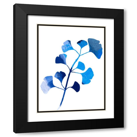 Ginko Paint Black Modern Wood Framed Art Print with Double Matting by Prime, Marcus