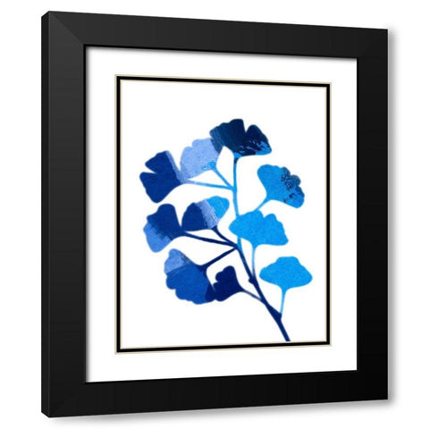 Ginko Paint 2 Black Modern Wood Framed Art Print with Double Matting by Prime, Marcus