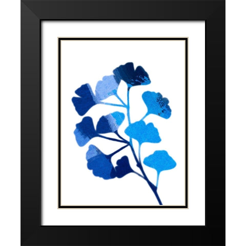 Ginko Paint 2 Black Modern Wood Framed Art Print with Double Matting by Prime, Marcus